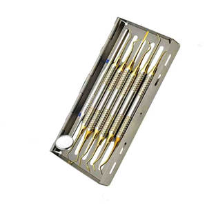 Kit de herramientas de llenado compuesto dental de 7 piezas con casete Instrumentos manuales Herramientas de alta calidad - Product Image 5