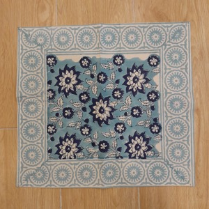 Napperon de table à manger matelassé en coton imprimé marbre Tie Dye coloré pour mariage, célébration de fête à la maison, napperons de table - Product Image 2