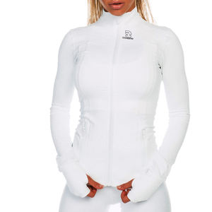 <b>Tight</b> Quick-dry Sports Jacket Women Running Training Shirt Yoga Long Sleeve Sports Trucker Jackets Women's - Product Image 3