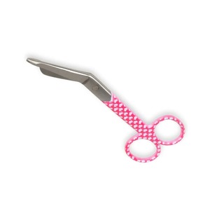 Hospital Quirúrgico Afilado Primeros Auxilios Lister Vendaje Tijera Acero Inoxidable 14 Cm Corazón Fantasía Papel Recubierto Enfermeras Tijeras CE ISO - Product Image 3