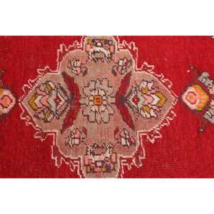 Vintage Small Rug 2.8x5.1 ft, Red <b>Brown</b> Southwestern Rug <b>Wool</b> - Product Image 5