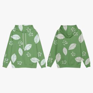 Sweat à capuche surdimensionné 100% coton pour femmes tissu tricoté tie-dye à impression personnalisée pour les saisons d'automne et d'hiver - Product Image 3