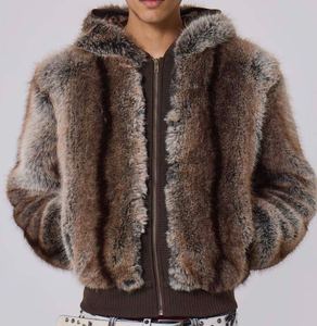 <b>Mens</b> <b>Faux</b> <b>Fur</b> <b>Coat</b> Inspired by Timeless Elegance Premium Winter Fashion Mink <b>Fur</b> Overcoat for Modern Gentlemen - Product Image 4