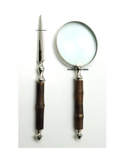 Precio al por mayor, juego de lupa y cortador de papel con mango de carcasa, marco de Metal, telescopio, lupa astronómica - Product Image 4