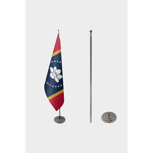 Official Mississippi Indoor <b>Flag</b> with Digital Printing Aluminum or Fiberglass <b>Pole</b> Nylon or Polyester Banners - Product Image 2
