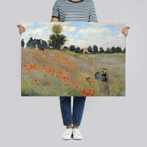 Póster de Claude Monet Campo de Amapolas Cerca de Argenteuil para decoración de pared - Product Image 4