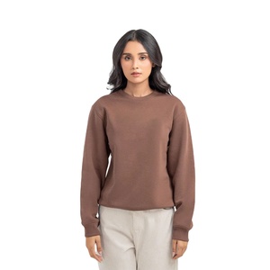 Vente en gros de sweat-shirt surdimensionné pour femmes pull en poly polaire en coton épais pour salon confortable et vêtements d'hiver en plein air - Product Image 1