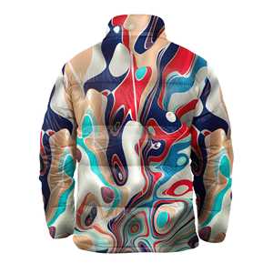 Manteau à capuche d'hiver en nylon avec impression par sublimation, avec logo personnalisé pour l'extérieur, léger et chaud, avec capuche pour hommes - Product Image 4