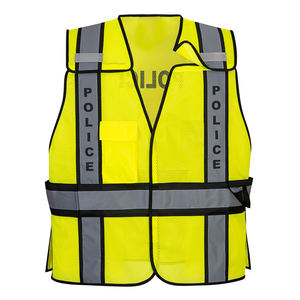 Gilet de sécurité personnalisable Haute visibilité Réfléchissant Imperméable Protection de sécurité Gilet 100% polyester Gilet de sécurité routière - Product Image 4
