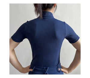 Camiseta Ecuestre para mujer con logotipo personalizado de alta calidad, camisetas directas de fábrica, capas base de equitación de Spandex de alta calidad OEM - Product Image 6