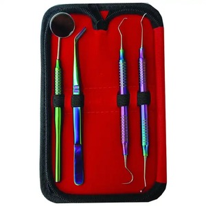 Kit Básico de Exploración Dental con Escalador Manual con Recubrimiento de Plasma Arcoíris de Alta Calidad Dogmatic International, Instrumentos de Higiene Dental - Product Image 5