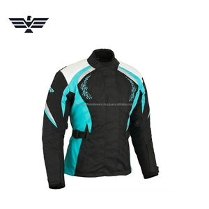 Chaqueta de Motociclista de Cuero Negra y Rosa para Hombre EMPIRE of TREND WEARS, Impermeable, Transpirable, Ajustable, Segura - Product Image 3