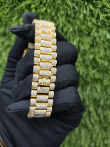 Montres mécaniques analogiques carrées de luxe de style hip-hop, serties de diamants en moissanite VVS de 30 carats, par le meilleur fournisseur - Product Image 3