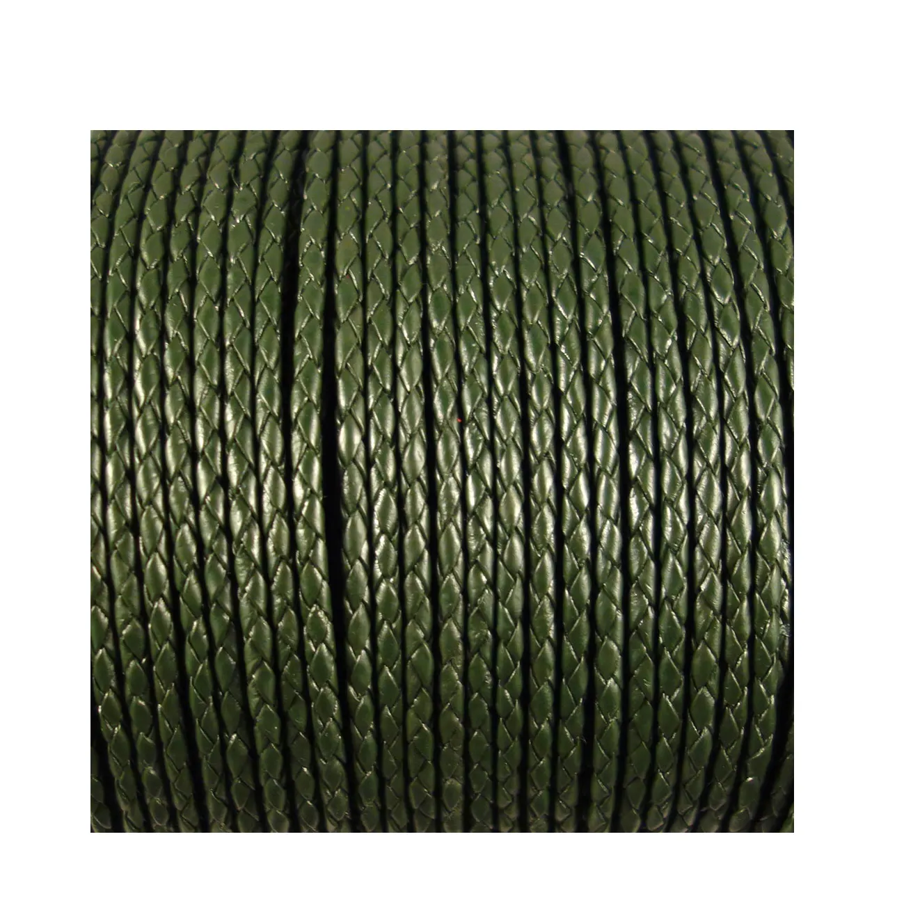 Latest hot sale 4mm 4 Ply Round Braided Leather Cords, Bolo Cord for making jewelry accessories & Craft Work
