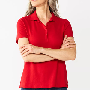 Camisas Polo Personalizadas para Mujer al por Mayor, Tejido de Punto de Algodón de Alta Calidad, Ajuste Cómodo, Fabricadas por Proveedor de Bangladesh - Product Image 1