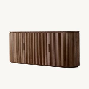 <span class=keywords><strong>Buffet</strong></span> scandinave personnalisé <span class=keywords><strong>Buffet</strong></span> design moderne de luxe Table console <span class=keywords><strong>Buffet</strong></span> sculpté en bois de chêne <span class=keywords><strong>massif</strong></span> pour le salon - Product Image 3