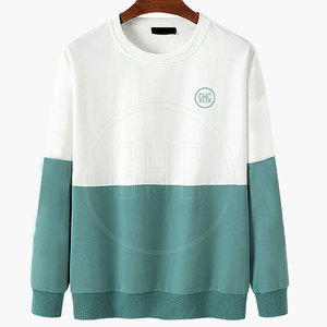 เสื้อสเวตเตอร์สวมหัวของผู้ชายแบบสั่งทำลายพื้นย้อมสีล้วนสำหรับฤดูหนาว - Product Image 1