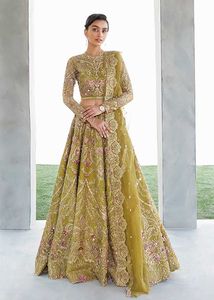 Magnifique Lehenga Choli de maternité pour femme, en velours de viscose multicolore de créateur, avec broderie de point de croix et travail de sequins de 3 mm - Product Image 2