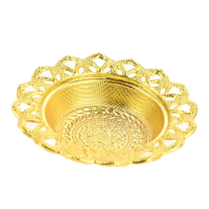 เครื่องเผาธูปทองเหลืองสีทองสำหรับใช้ในศาสนาธูปอินเดียทนทานดีไซน์ไม่เหมือนใคร - Product Image 3