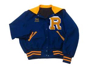 Veste universitaire en laine pour femmes Lettres brodées en gros Manches en cuir Vestes universitaires courtes en laine pour femmes - Product Image 5