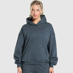 Sudadera con capucha de lana para mujer, jersey de calidad superior de Marga marrón, ropa de calle de manga larga para invierno, algodón transpirable cómodo - Product Image 5