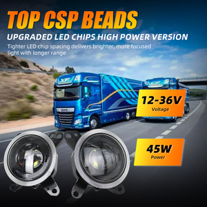 Bán buôn daf bốn chân dẫn đèn lái xe 45W xe đèn sương mù 12V/36V Spotlight điều kiện mới dẫn đèn sương mù cho xe ô tô sản xuất - Product Image 2