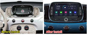 Krando 7 pouces Android Auto Stereo pour <span class=keywords><strong>Fiat</strong></span> <span class=keywords><strong>FIAT</strong></span> <span class=keywords><strong>500</strong></span> 2016 - <span class=keywords><strong>2019</strong></span> Autoradio Navigation Support Sans Fil Apple Carplay 4G WIFI DSP - Product Image 2