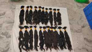 Extensiones de cabello humano virgen indio sin procesar directo de la India Paquetes de ondas naturales Remy baratos Cabello crudo a granel sin procesar - Product Image 4