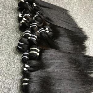 100% Vietnamien Remy Extensions de Cheveux Humains Machine Double Trame Os Droite Trame Cheveux Frontal Bundle HD Dentelle VQ Cheveux Jessica - Product Image 3