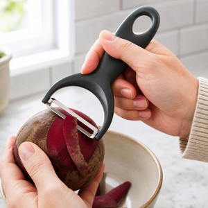 Pelador <span class=keywords><strong>de</strong></span> Verduras en Forma <span class=keywords><strong>de</strong></span> Y <span class=keywords><strong>de</strong></span> Acero Inoxidable con Mango Gris, Utensilio <span class=keywords><strong>de</strong></span> Cocina para Verduras <span class=keywords><strong>de</strong></span> Raíz, Preparación Casera, Venta al por Mayor - Product Image 6