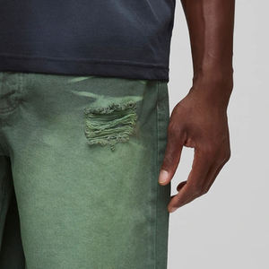 Button Closure Casual <b>Men</b> Classic And Relaxed Ripped Denim Shorts Skinny <b>Stretch</b> Casual Wear Comfortable Fit And Breathable 2026 - Product Image 2