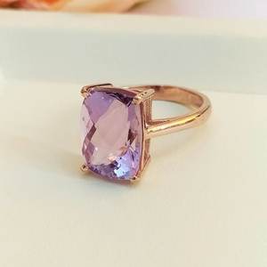 Romantic Design 925 Sterling Silver Amethyst Stone <b>Ring</b> for <b>Wedding</b> Engagement or Gift Gemstone <b>Rings</b> for Women and Girls - Product Image 6