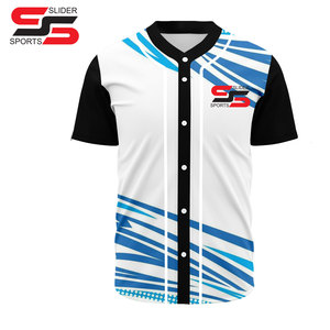 High Quality Quick Dry Baseball Jersey Custom Sublimated Sportswear with Durable Button Uniform Breathable Design Latest Style - Product Image 5