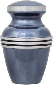 Urna Funeraria Clásica Mini Verde para Cenizas, Urna Conmemorativa de Metal Pequeña para Guardar Recuerdos - Product Image 2