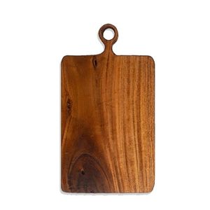Planche à découper en bois rectangulaire avec poignée, design en bois naturel - Product Image 1