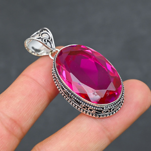 925 Silver Luxury <b>Statement</b> <b>Necklace</b> 22g Weight - Product Image 2