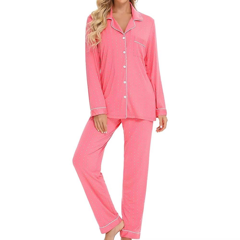 Custom Women Plus Size Pajama Sets 2pcs Fashion Comfy Lounge Tops