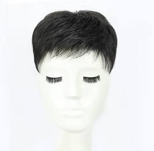 Pelucas para hombre Disfraz para la calvicie Cabello humano Afro americano Encaje suizo completo Tupé rizado para hombre Encaje - Product Image 2