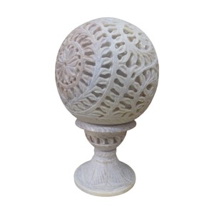 Top Class Pure Natural Soapstone Candle Holder With Handmade Curved Design For Home Decorative And Gifts Purpose Item - Product Image 1