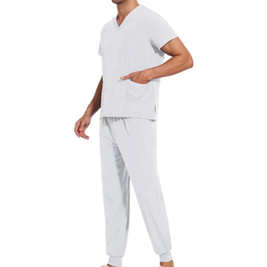 New Hot Selling Wholesale Plus Size Unisex High Quality Spandex/Polyester Twill Fabric Spa Salon <b>Scrub</b> <b>Sets</b> for Hospital Use - Product Image 3