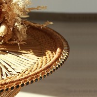 Mesa auxiliar de ratán de alta calidad, muebles para el hogar, mesa auxiliar de ratán de mimbre Natural, muebles para sala de estar hechos en Vietnam