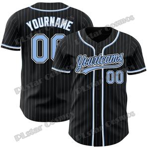 Camiseta de Béisbol de Manga Corta Extra Grande, Transpirable, Uniforme para Adultos, Estilo 100% Poliéster, Cuello con Muescas, Nombre del Equipo Personalizado - Product Image 2