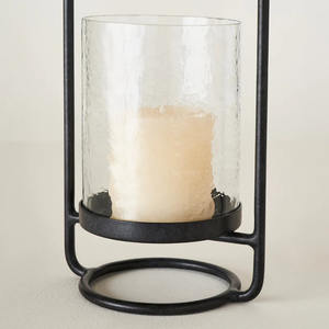 Candelabro negro Centros de mesa negros Último candelabro alto de bronce Candelabro dorado para portavelas x-mas Negro - Product Image 5