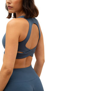Sujetador deportivo inalámbrico ligero para mujer con acolchado elástico de talla grande Fitness Gym Yoga Running Bra diseño transpirable - Product Image 3