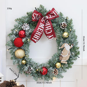 Guirnalda Navideña Más Vendida con Piñas Artificiales Simuladas y Agujas de <span class=keywords><strong>Pino</strong></span> de 35/40 cm <span class=keywords><strong>para</strong></span> Decoración de Puertas - Product Image 2