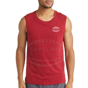 Camiseta Deportiva Informal de Punto para Hombre, Transpirable, de Secado Rápido, de Poliéster/Algodón, Ajustada, para Gimnasio, Entrenamiento Atlético - Product Image 1