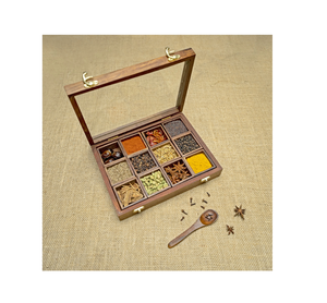 Caja de especias de madera elegante, accesorios decorativos de utensilios de cocina de alta tendencia, los más exigentes por debajo de su presupuesto - Product Image 3