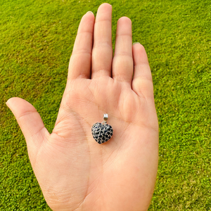 Vente chaude Produits 925 Sterling Silver Véritable Coeur Forme Bleu Saphir Pendentif Pour Les Femmes Nouveautés Bijoux Magnifique - Product Image 6