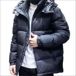 Veste bomber bleue à capuche pour homme - Vente chaude - Hiver - Chaude - Style urbain - Fermeture éclair - Service OEM - Vêtements d'extérieur - Product Image 5
