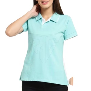 เสื้อยืดโปโลสำหรับผู้หญิงเสื้อยืดแห้งเร็วและมี MOQ ต่ำออกแบบโลโก้ได้ตามต้องการสำหรับฤดูร้อน - Product Image 1